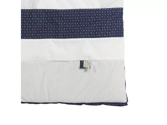 Edredon pour lit bébé en coton gris perle