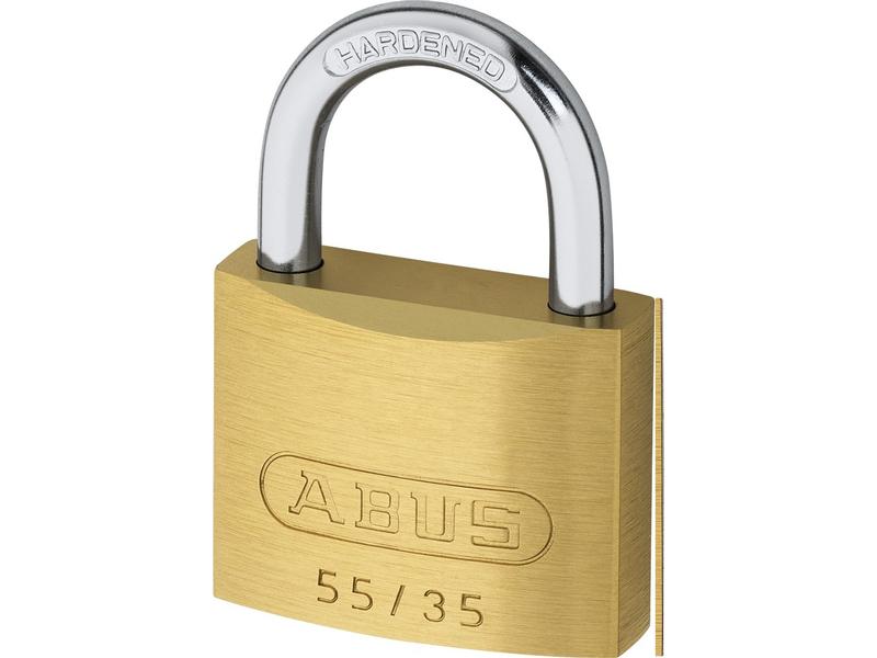 Abus Vorhängeschloss 55/35 Gold Messing Vorhangschloss mit Basisschutz