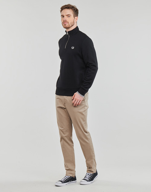 Fred Perry - HALF ZIP SWEATSHIRT - Noir