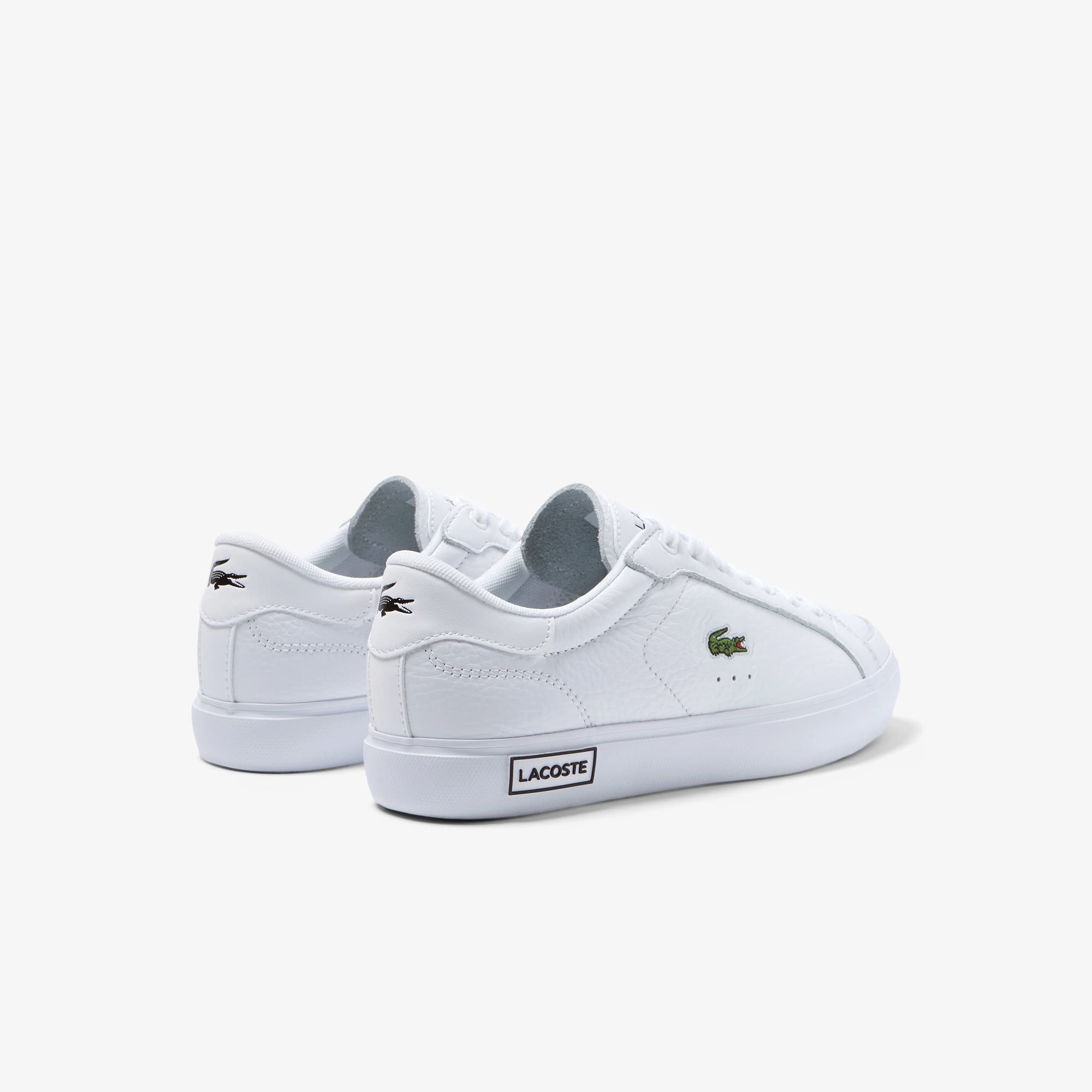 Sneakers Powercourt femme Lacoste en cuir aux détails étudiés Sneakers - Blanc - Lacoste - Femme
