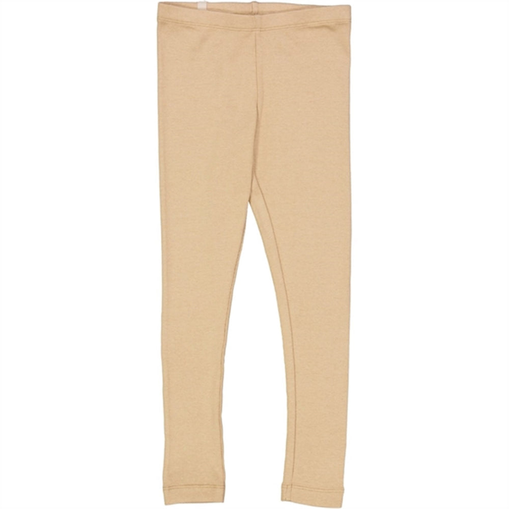 Latte Rib Leggings - Wheat → Luksusbaby.dk