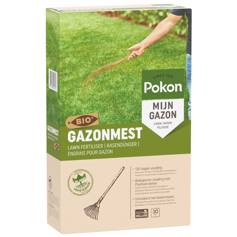 Pokon Gazonmest voor 30m2Biologisch2 kg