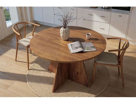 CONCEPT1 - Table Virella pin atlantique 120 x 120 x h75