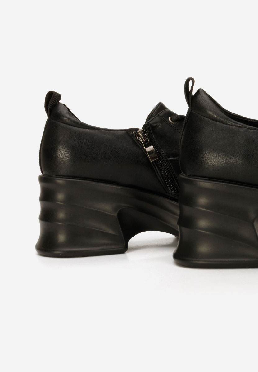 Chaussures casual à plateforme noirs Adnana