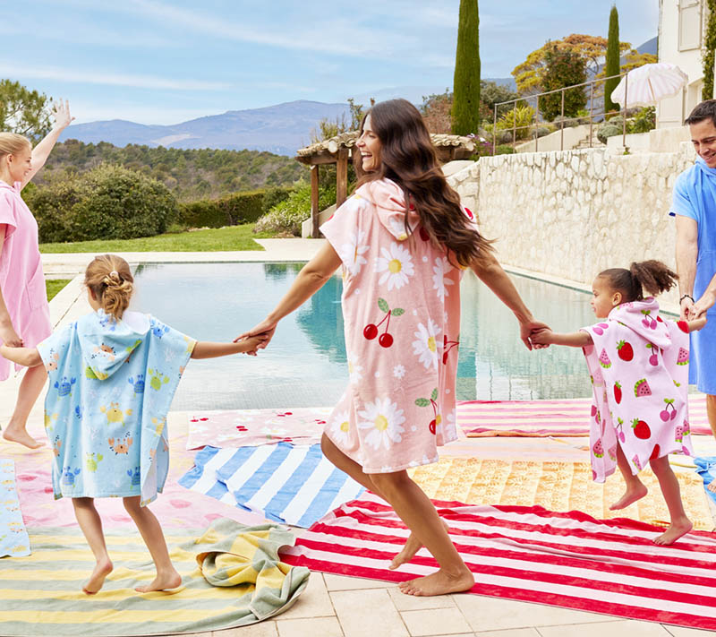Derry poncho rosa