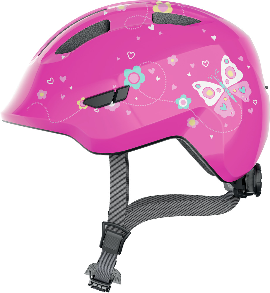 Abus Smiley 3.0 Cykelhjelm til Børn Pink Butterfly