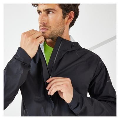 Veste Running Kiprun Rain  Noir