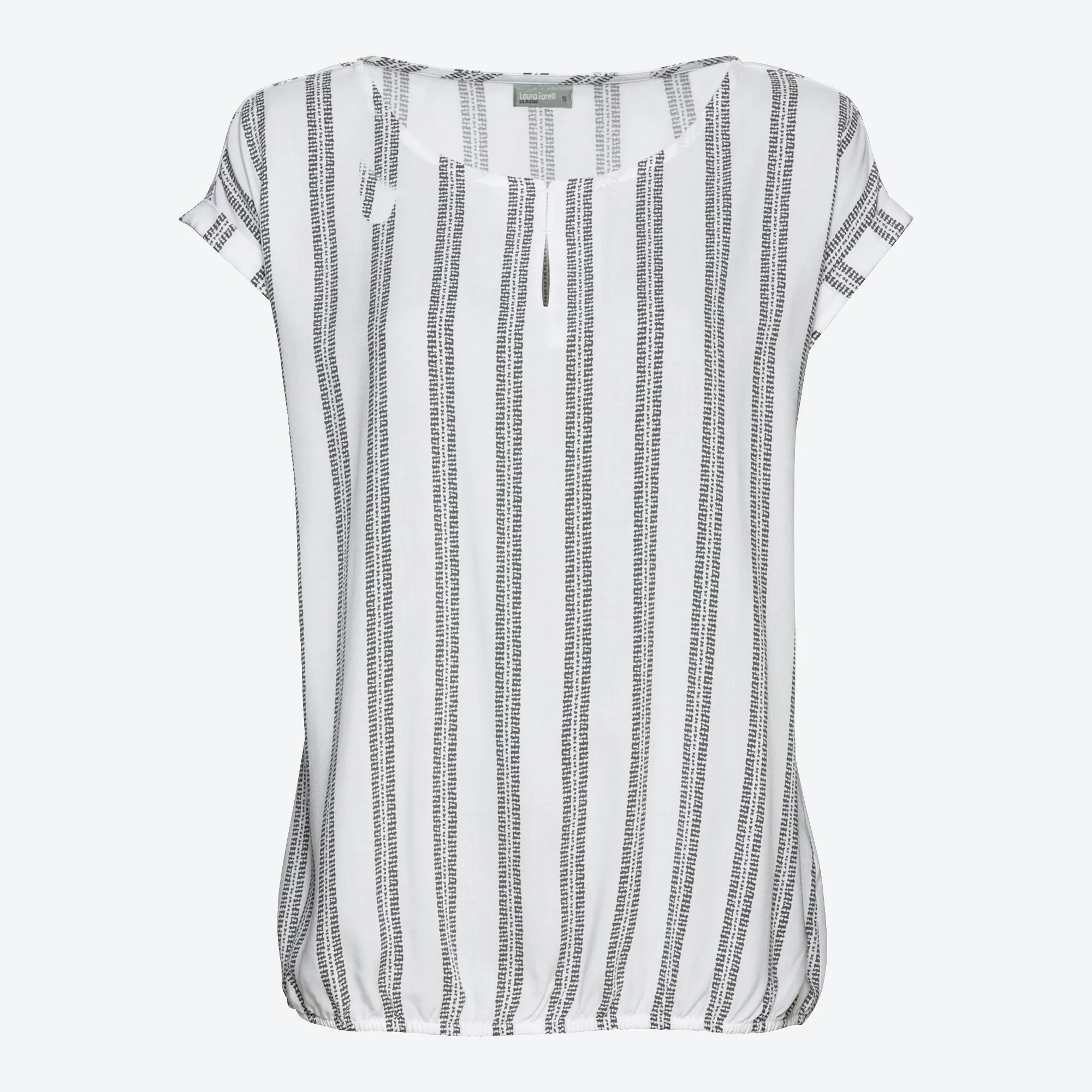 Damen-Bluse mit elastischem Saum