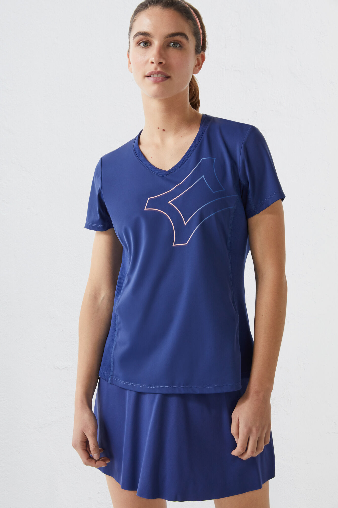 Camiseta azul-escura respirável - azul