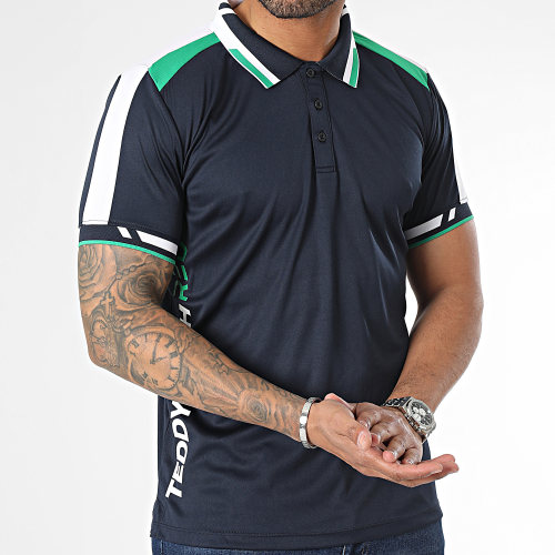 Polo Manches Courtes A Bandes Hilrey TR11300007D Bleu Marine