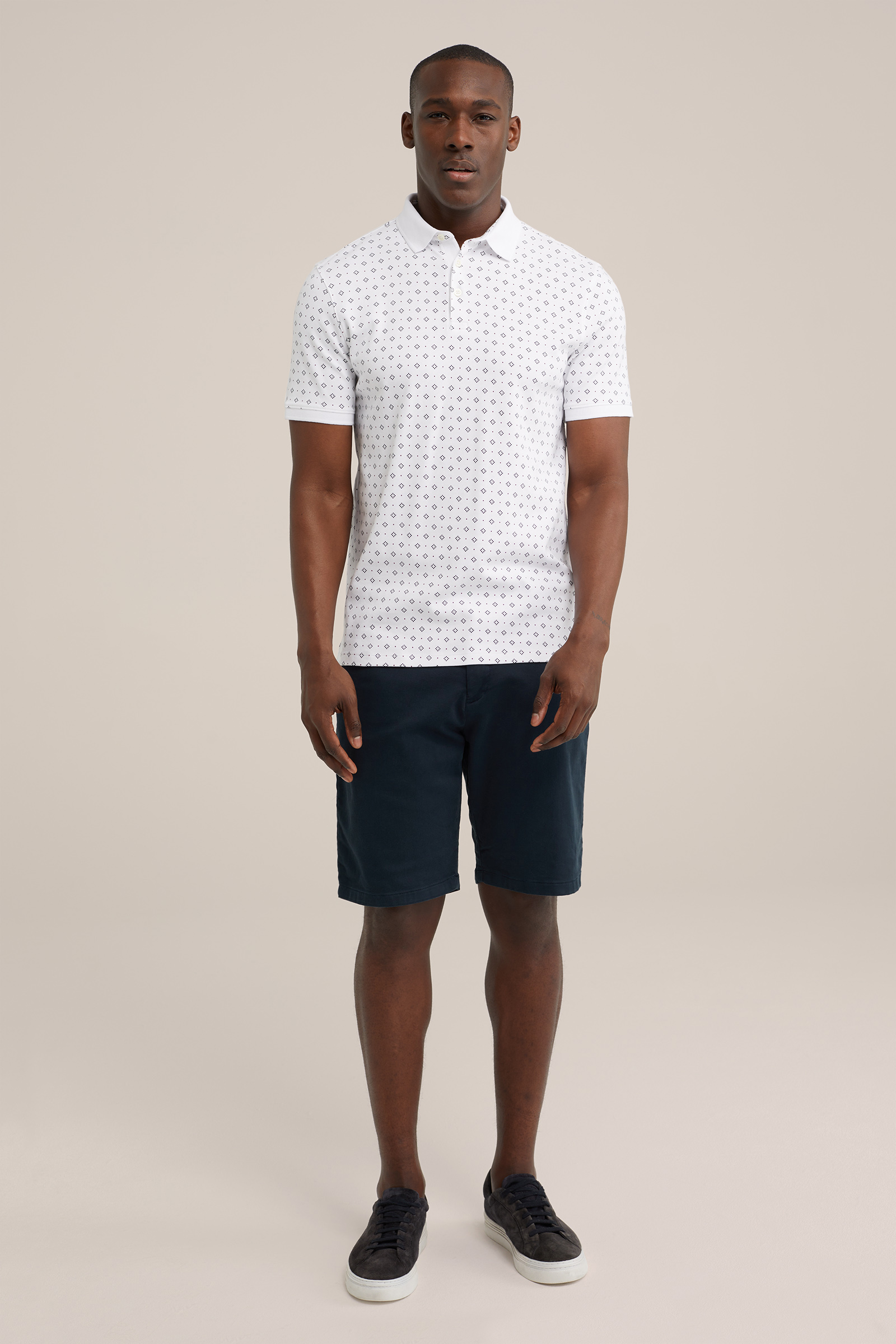 slim fit jog chinoshort WE Fashion Donkerblauw