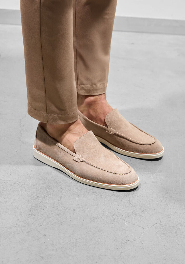 beige stefano lauran loafers 3564