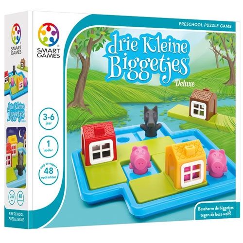 Smart games puzzelspel drie kleine biggetjes - deluxe