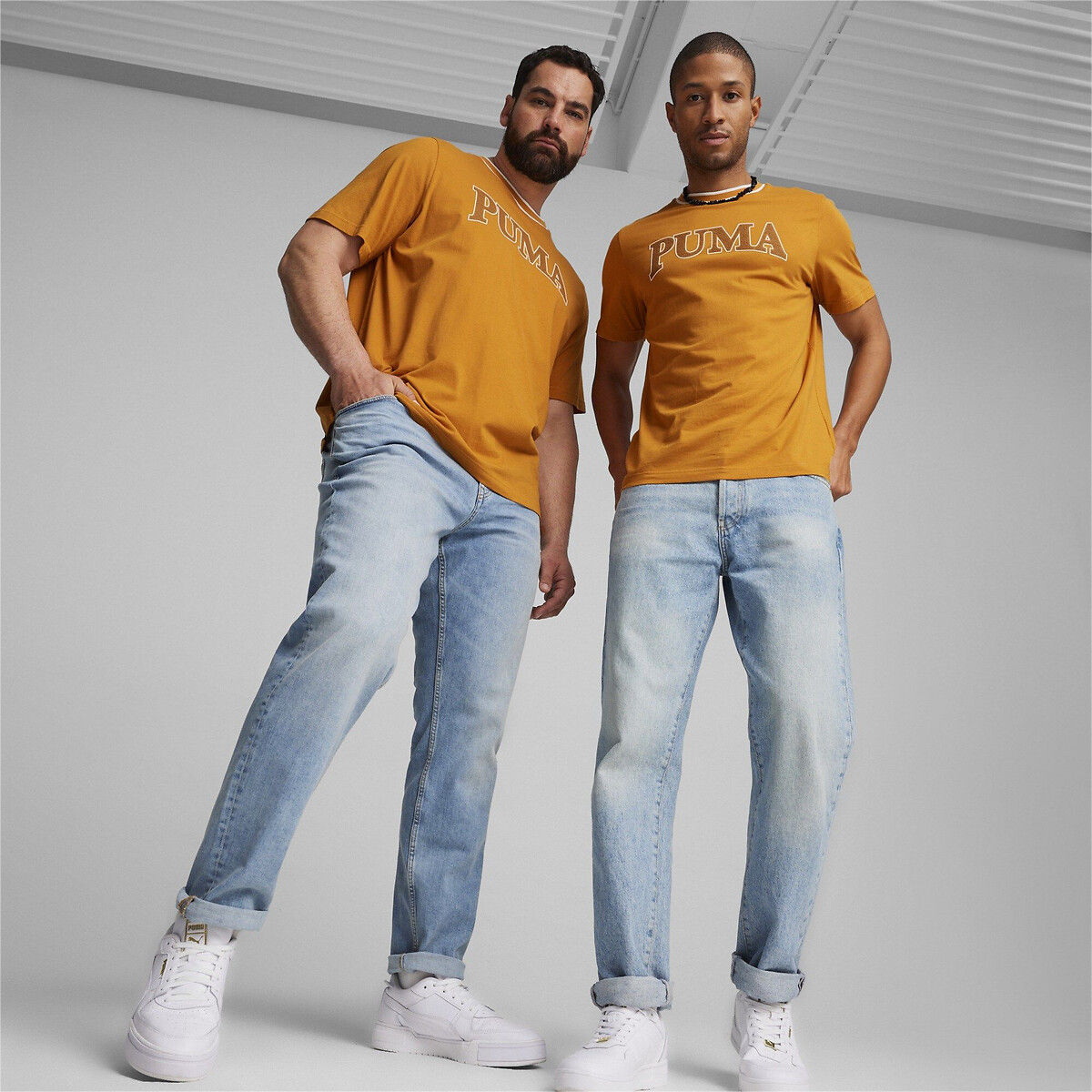 PUMA<br>Camiseta de manga curta, estampa Squad
