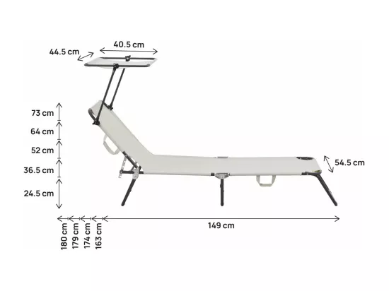 Bain de soleil pliable 