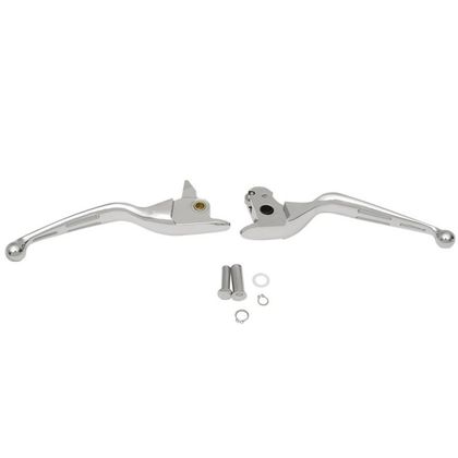 Leviers de frein et d'embrayage Drag Specialties Slotted wide blade - Gris