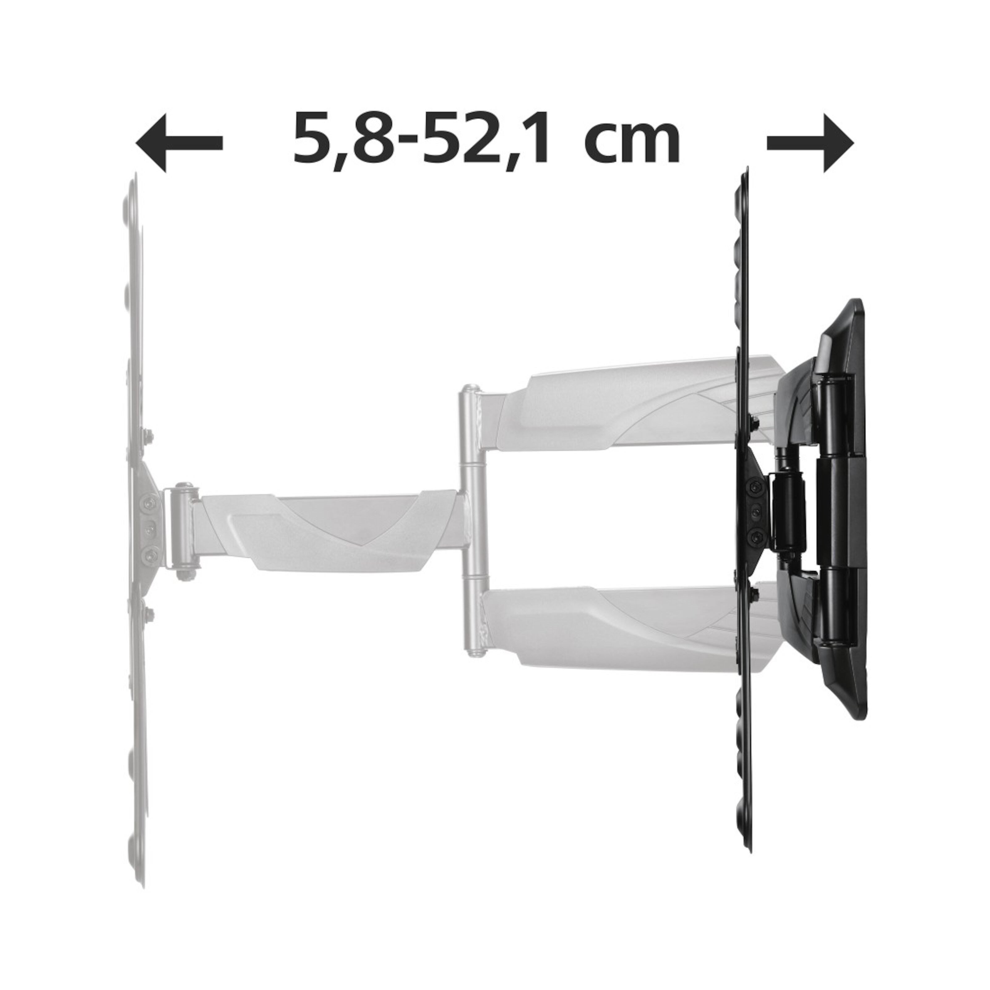 Hama Fullmotion Slim 3-leddet veggfeste for TV 32-65