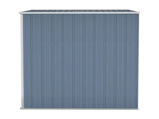 Abri de jardin mural Gris 118x194x178 Acier galvanisé