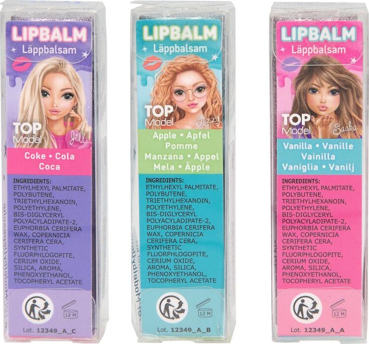 Top Model - Læbepomade - Beauty And Me - Assorteret