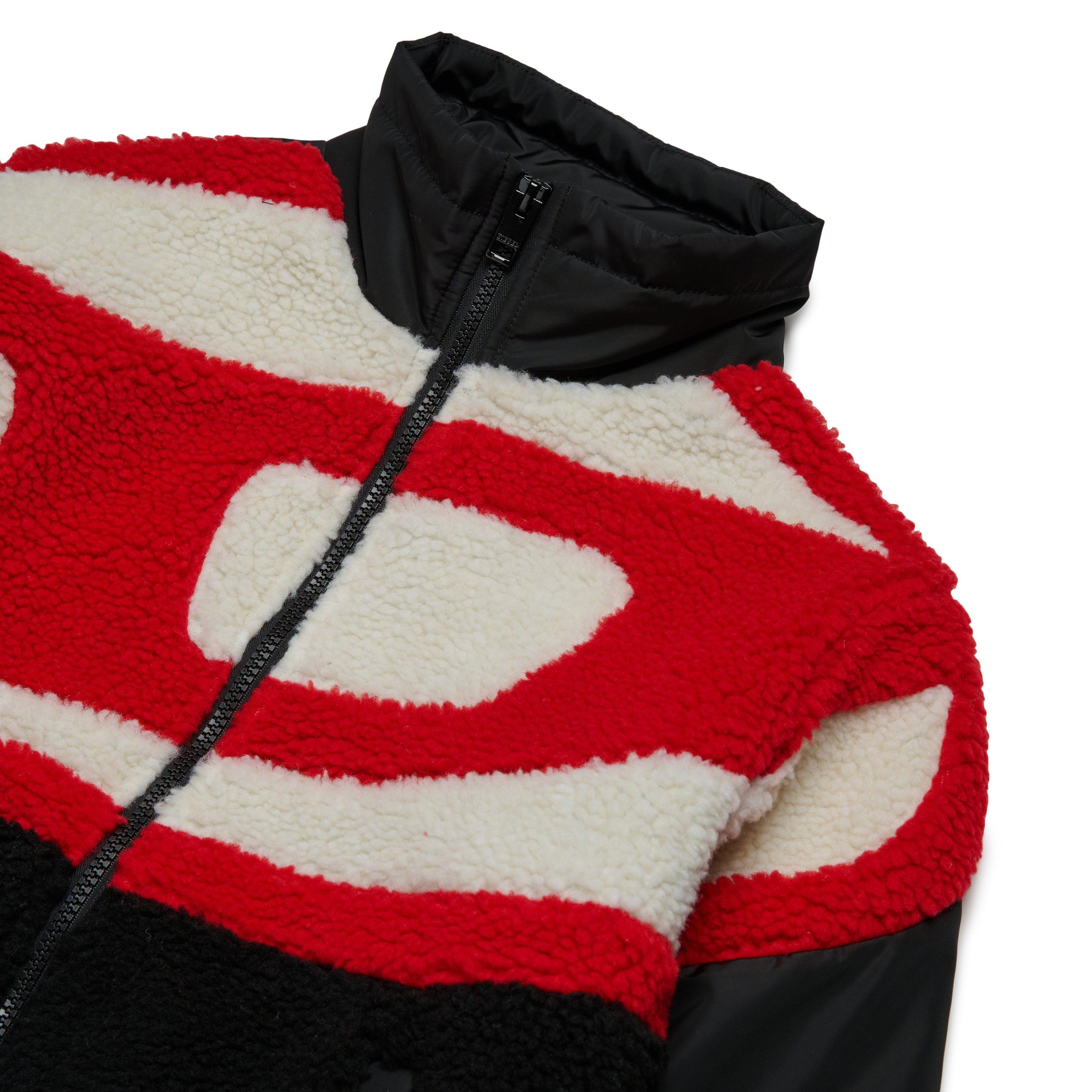 Diesel Jbirky Logo Teddy Fleece Jacket Juniors