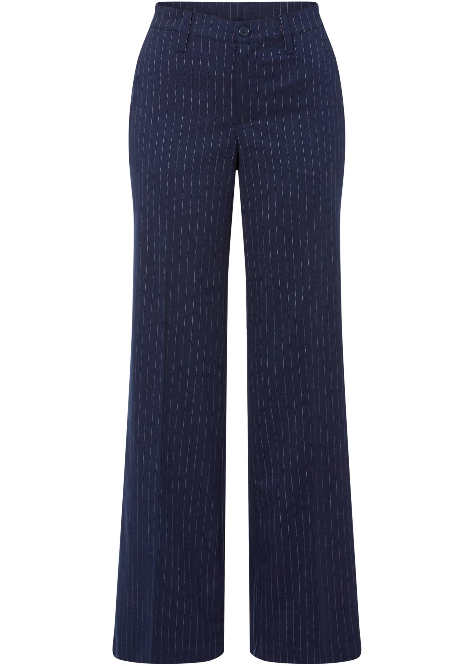 Pantalon à fines rayures avec jambes larges