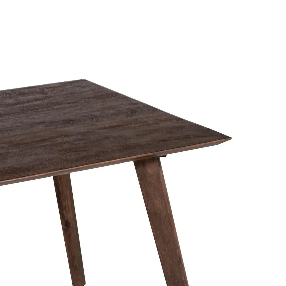 Eettafel Donkerbruin - 160x90x76cm - Mangohout - Tafel Oslo