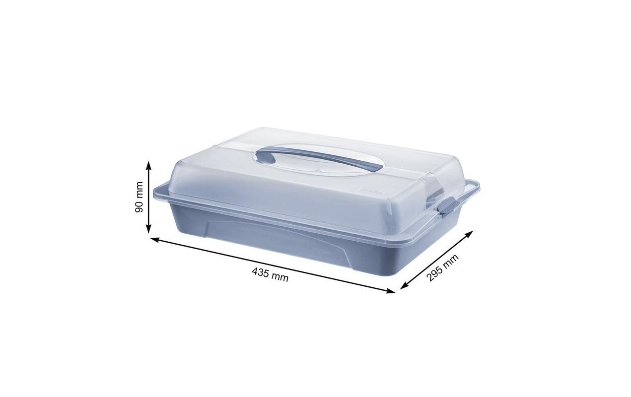 Tortenbutler Cool & Fresh Blau/TransparentPartybutler und Cupcake-Halter mit Kühlkissen
