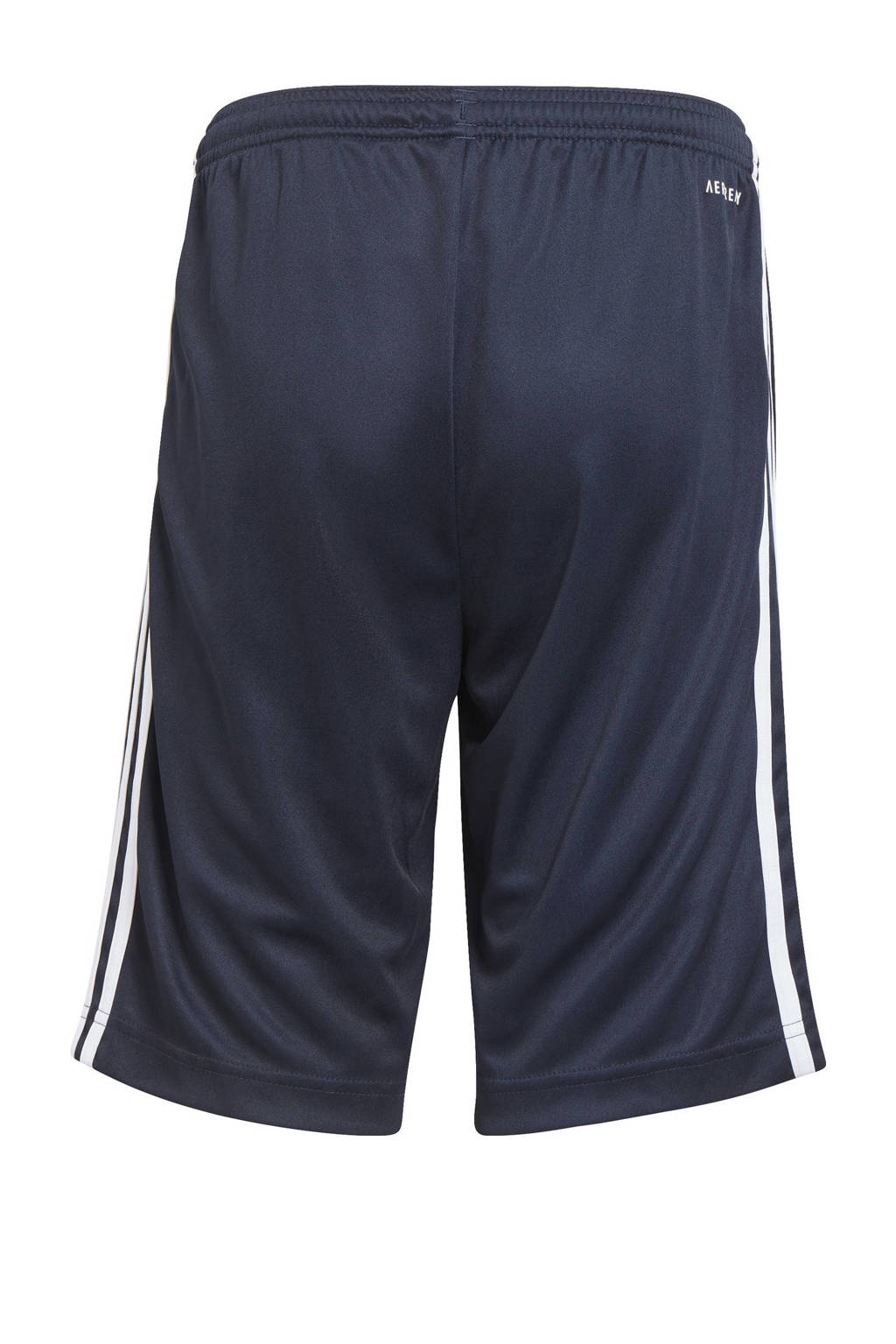 adidas regular fit casual short met logo donkerblauw/wit