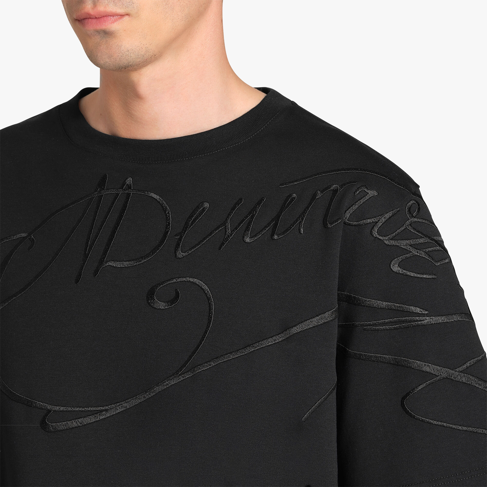 T-Shirt Avec Broderie Scritto