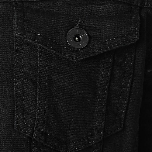 Veste Jean A Capuche 1460 Noir