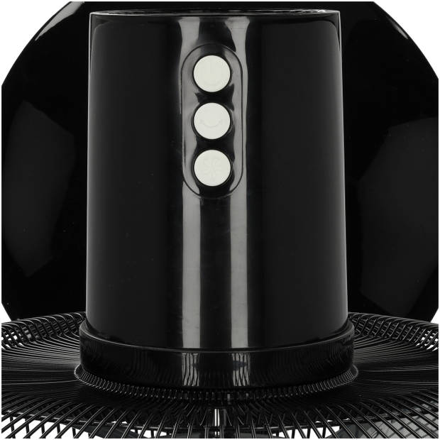 Blokker statiefventilator BL-30019 3-in-1 - in hoogte verstelbaar - 40cm diameter - 8 snelheidsstanden - zwart