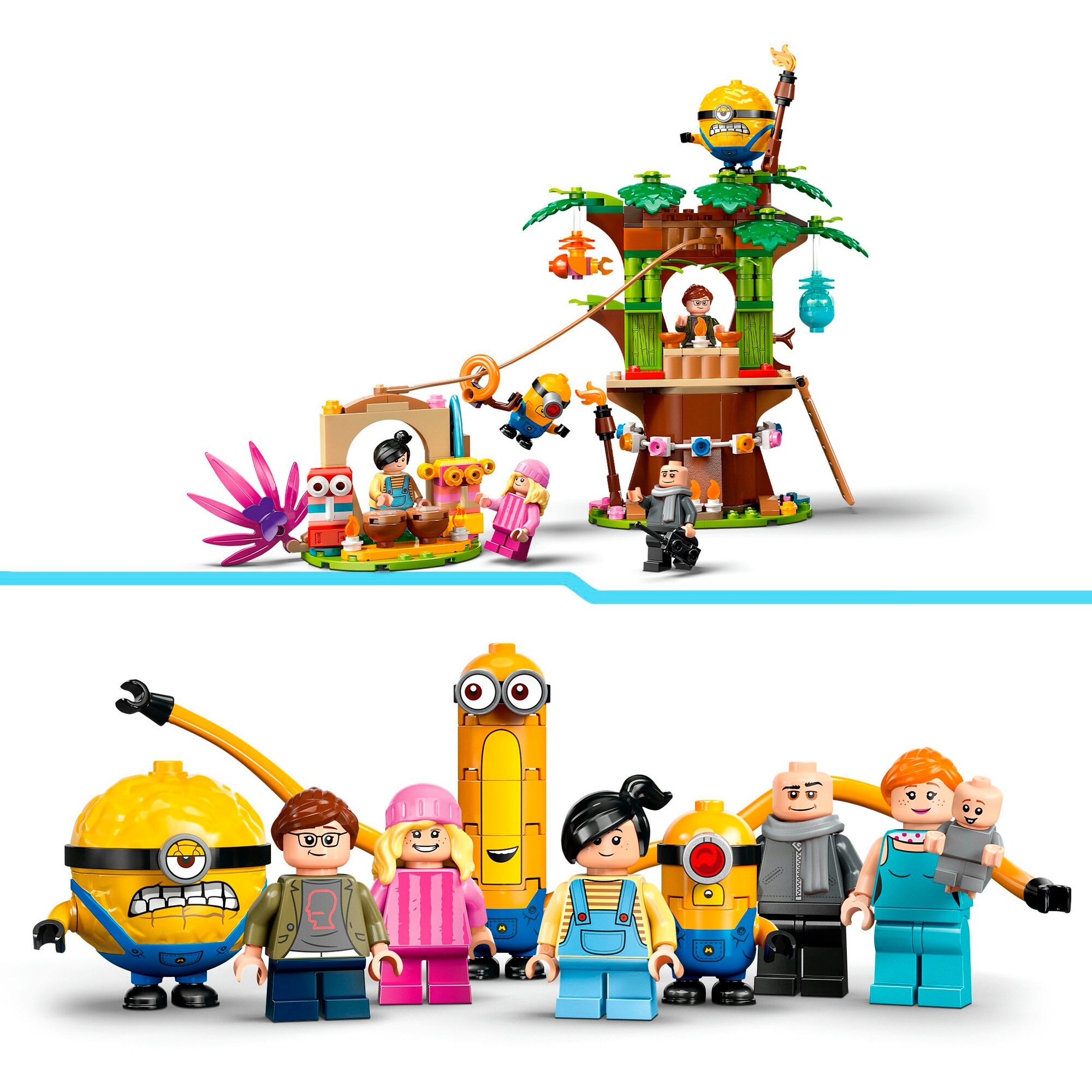 LEGO Konstruktionsspielzeug Minions Familienvilla von Gru und den Minions