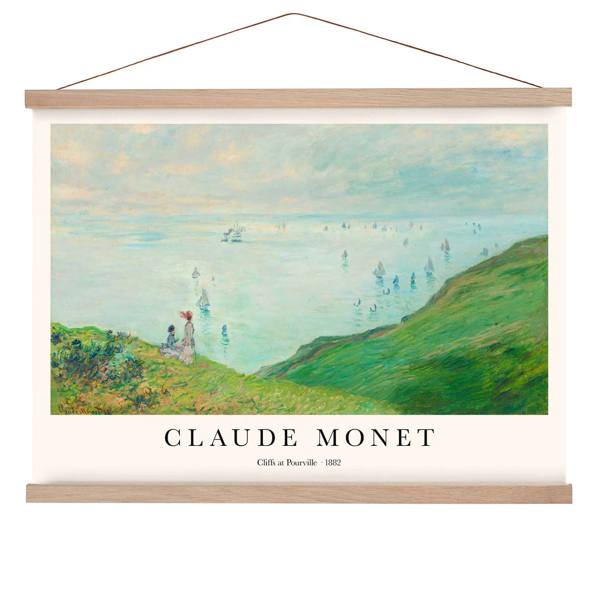 Klippen bei Pourville von Claude Monet