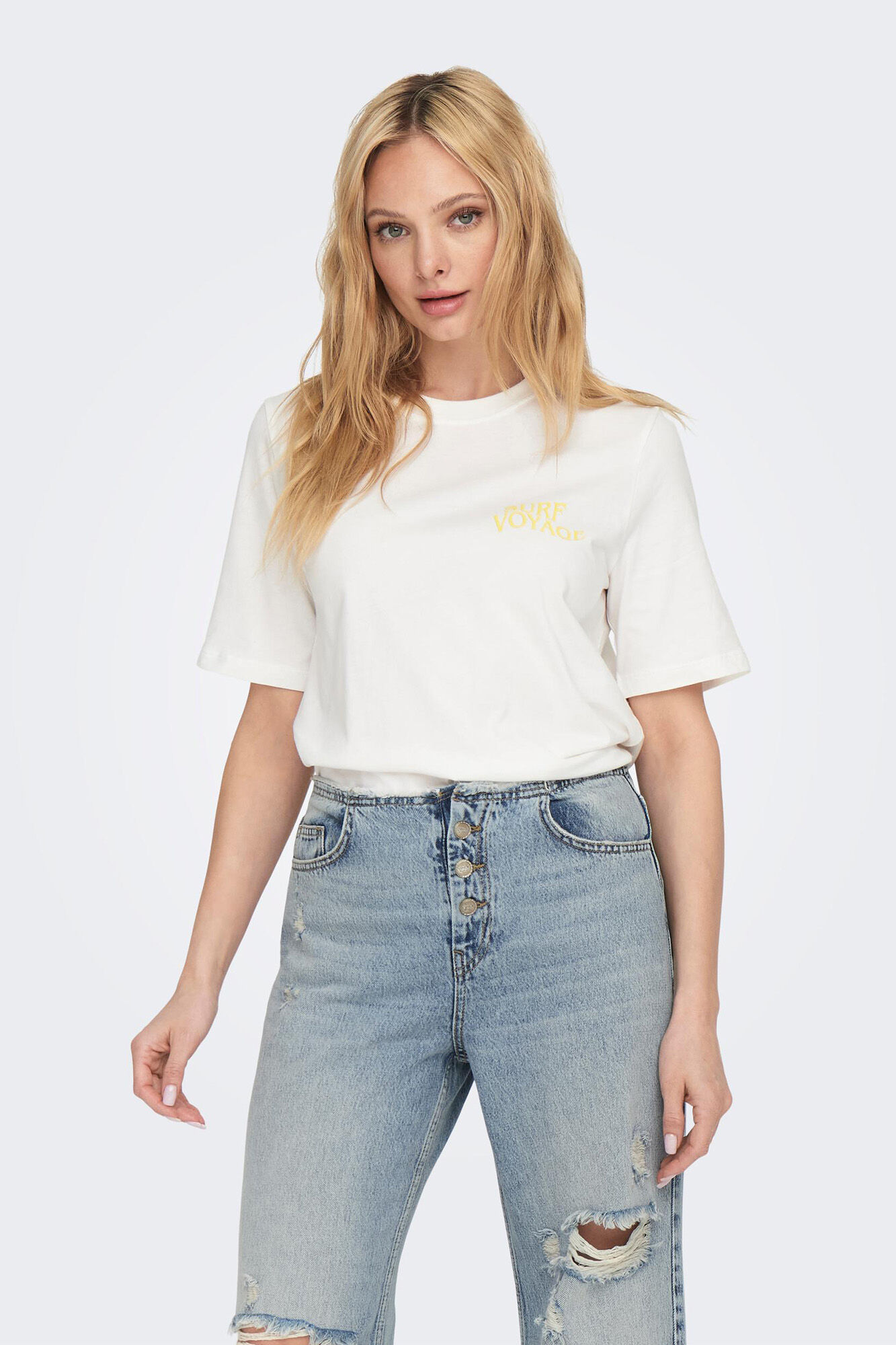 Camiseta de manga curta com estampa