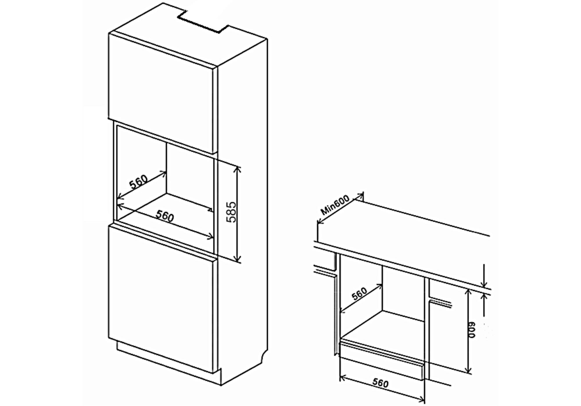 EXQUISIT Einbau-Backofen EBE 65-1H - A
