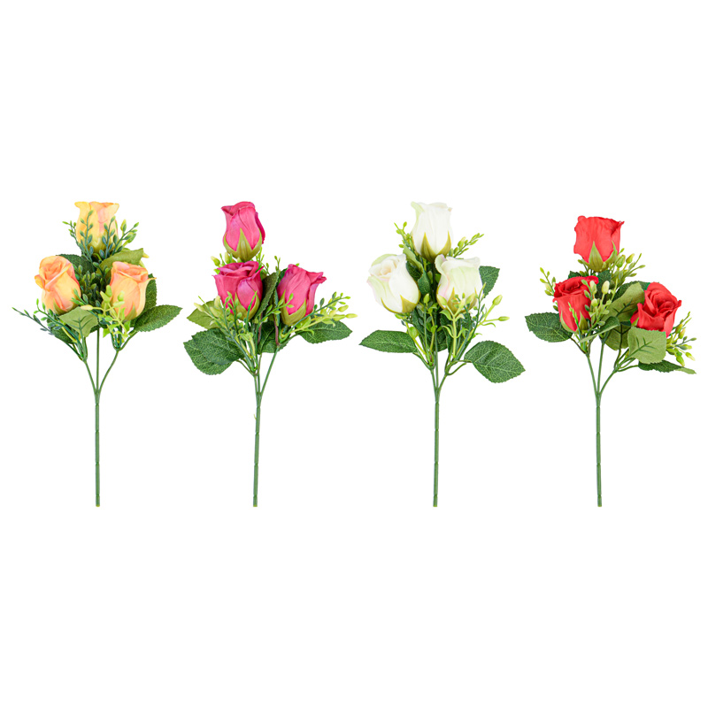 Mini bouquet de boutons de rose et fleurettes