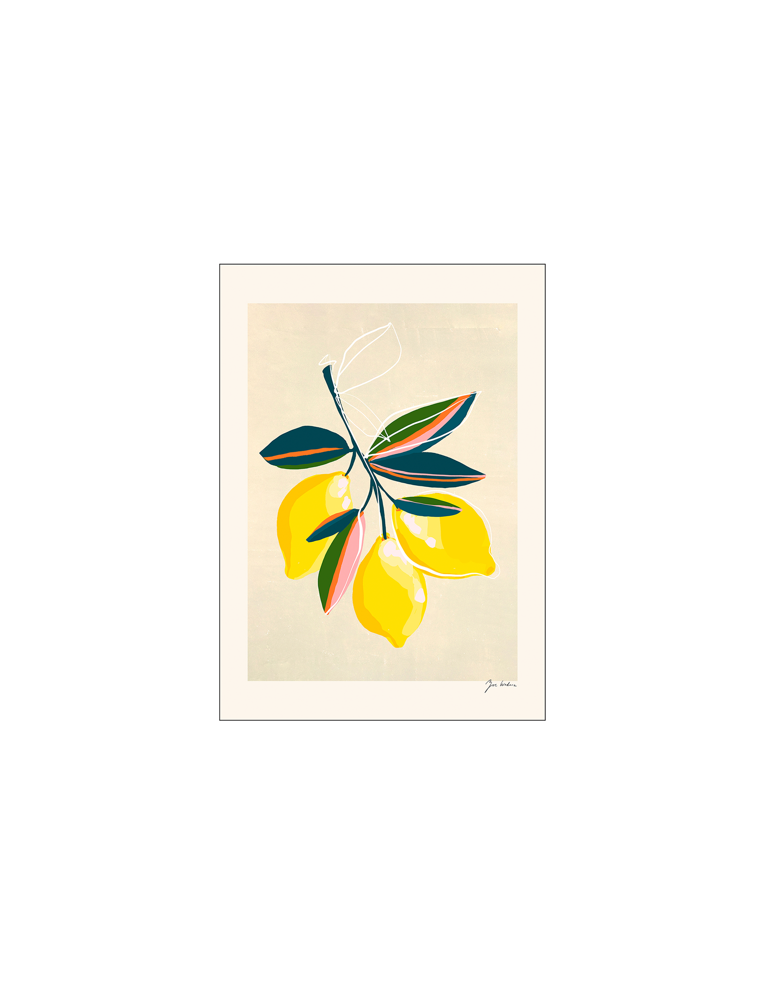 Plakat Lemons A4 | PSTR studio. | Lemon | Poster and Frame