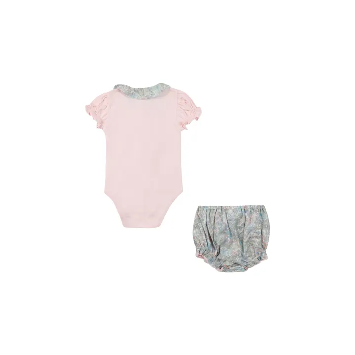Tartine et Chocolat Body et Bloomer Fleuri | Rose pâle