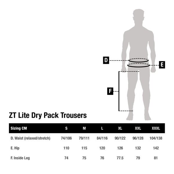 Pantalon Nash ZT Lite Dry Pack Trousers