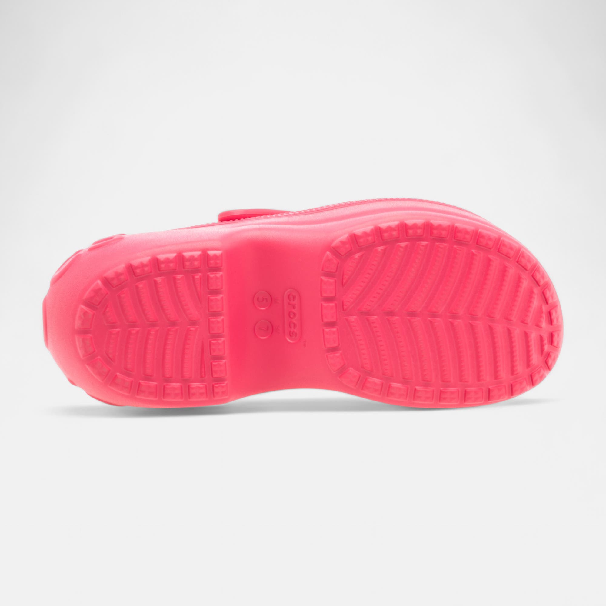 Claquettes de plage à talon compensé Femme fuchsia