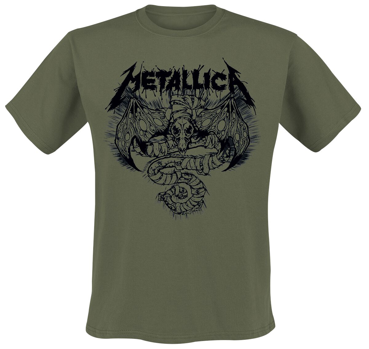 Roam Blast Olive | Metallica T-Shirt Manches courtes