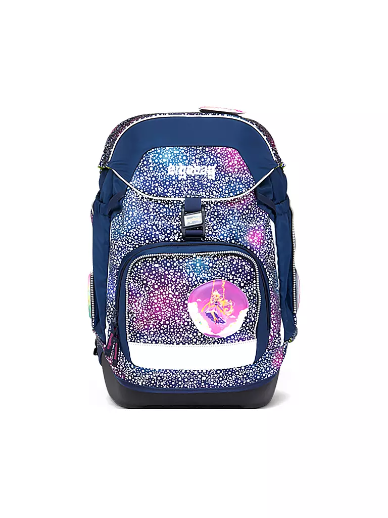 ERGOBAG Schultaschen Set 6tlg PACK Reflex Glow - Bärlaxy lila