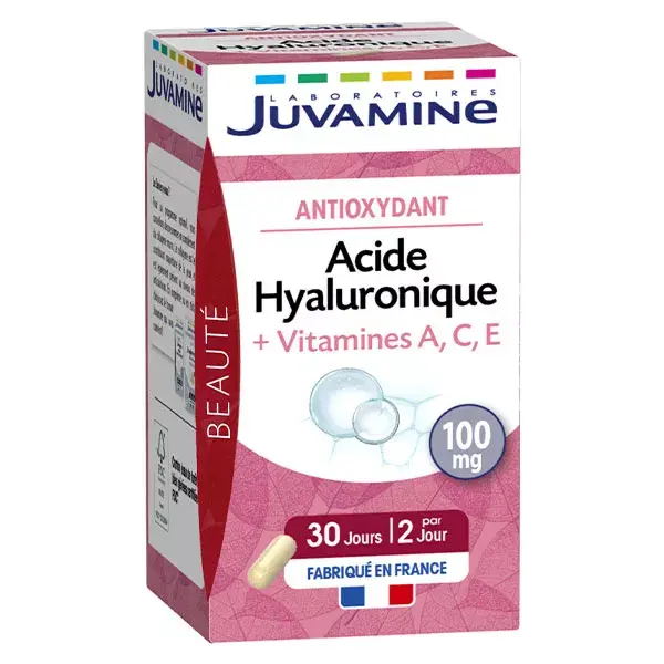 JUVAMINE ÁCIDO HIALURÔNICO VITAMINAS ACE Antioxidante 60 cápsulas vegetais
