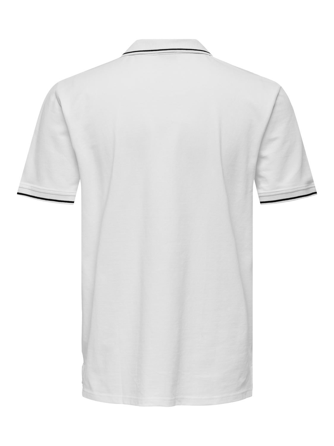 ONSFLETCHER Polo Bright White