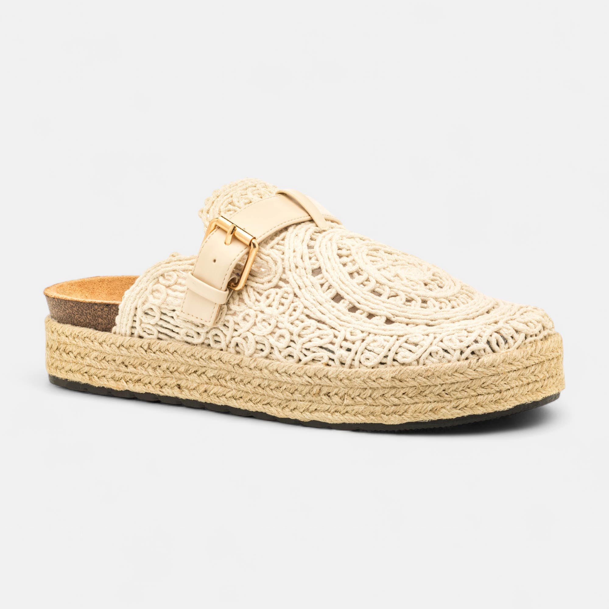 Mules Femme beige