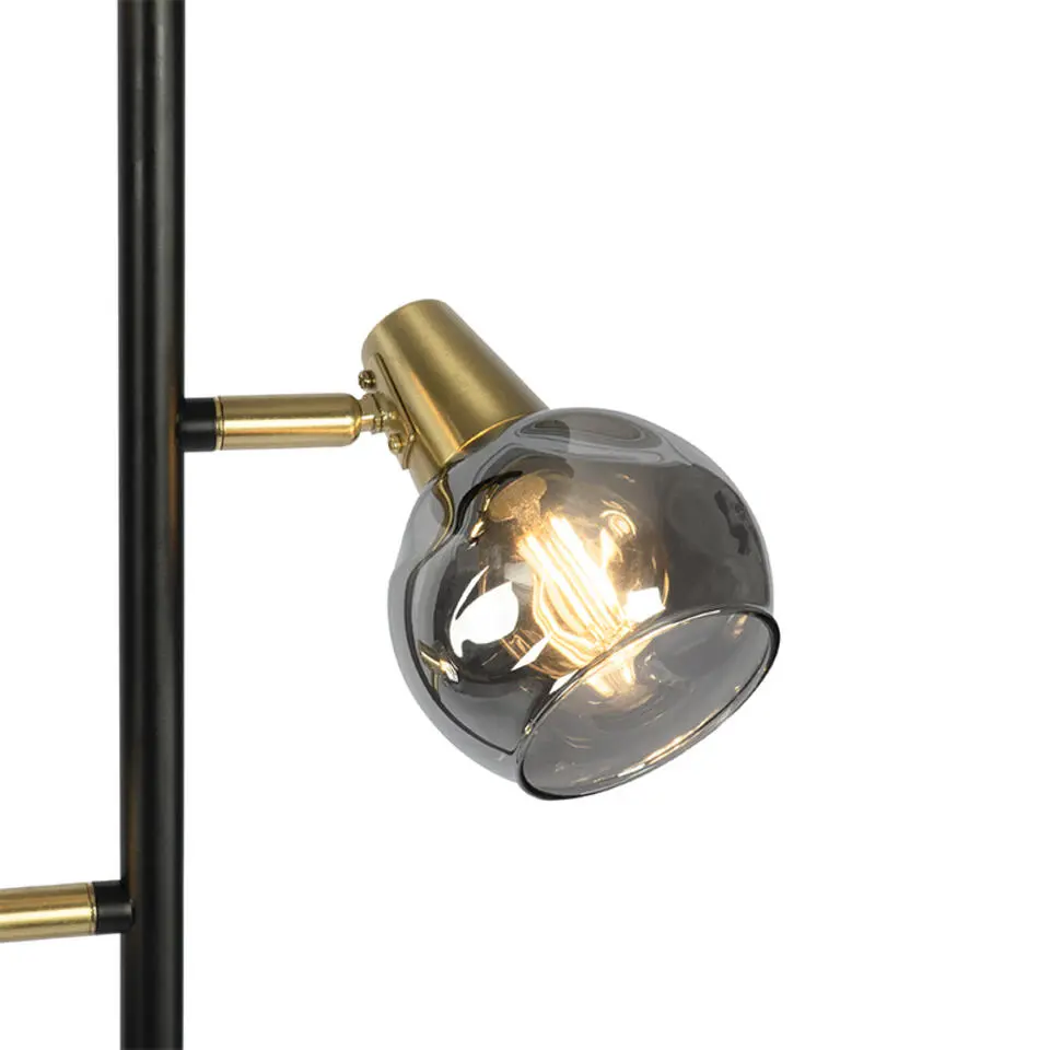 Qazqa vloerlampen vidro goudkleurig e14