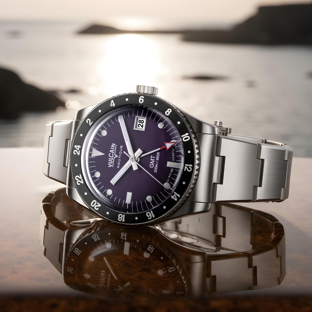 Vulcain Skindiver Nautique GMT Purple Limited Edition