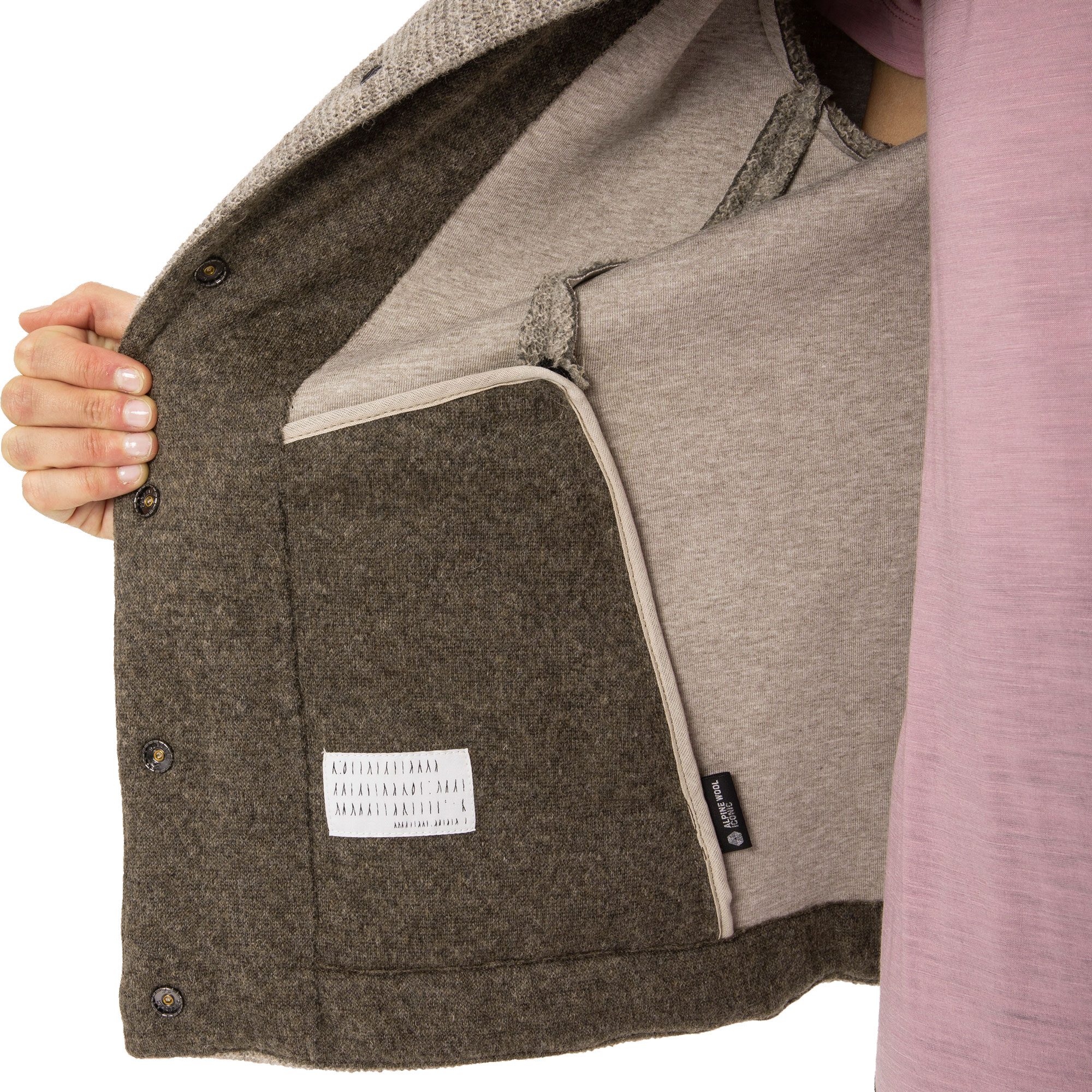 SALEWA Sarner Undyed Wool Kapuzenjacke Damen undyed
