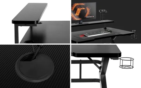 Huzaro Hero 5.0 Black computer gaming desk