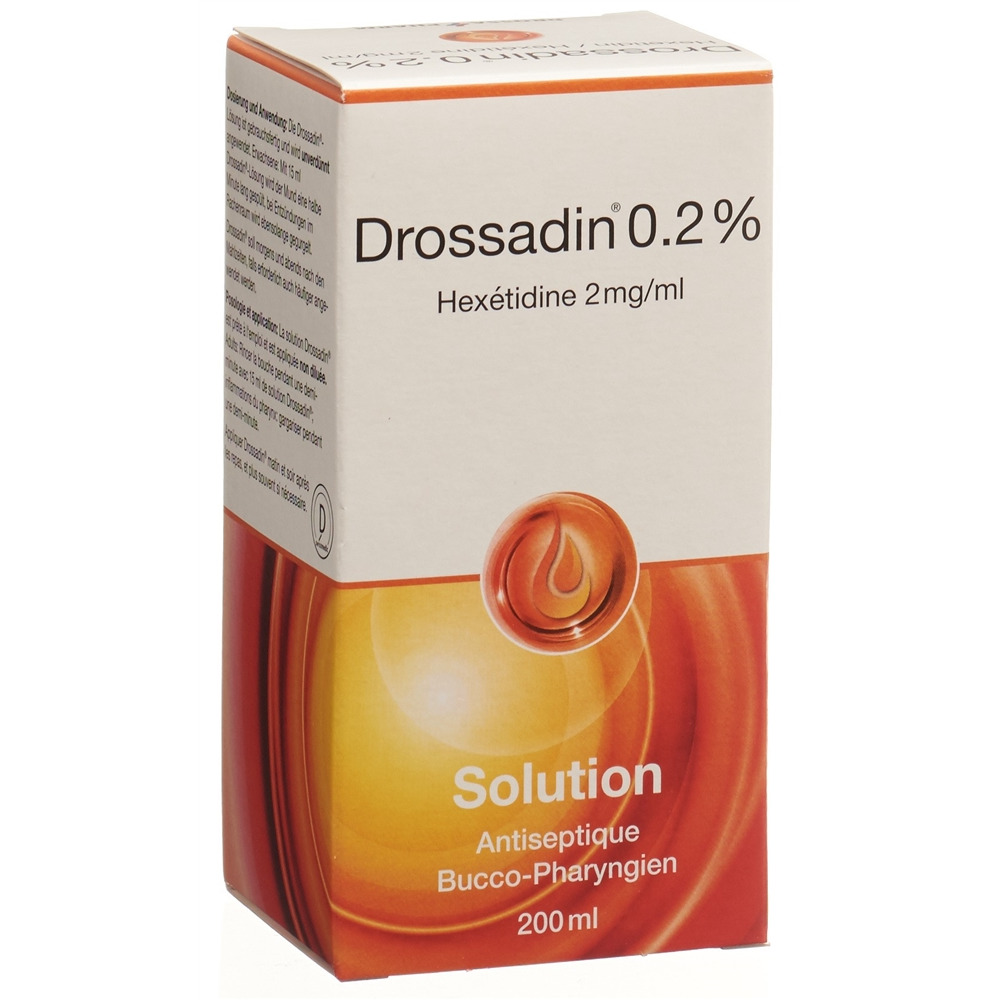 DROSSADIN Lös 0.2 % orange Fl 200 ml